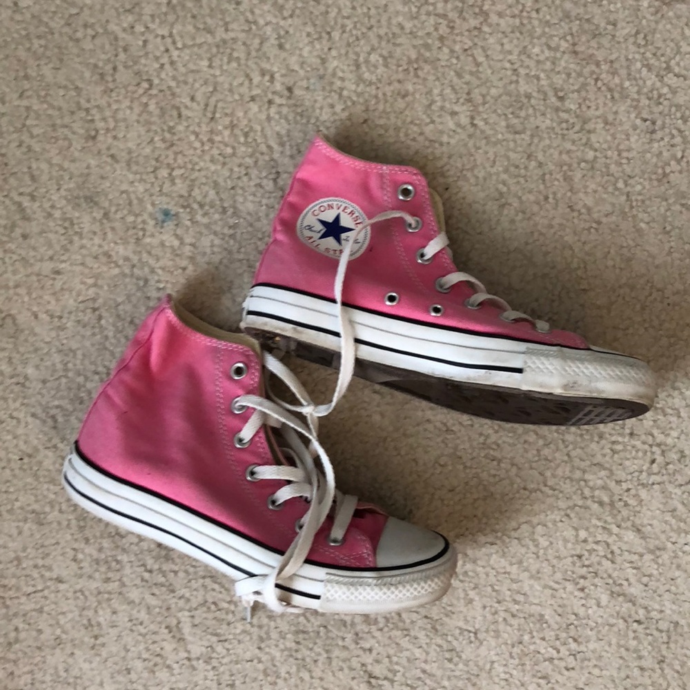 Pink High Top Converse